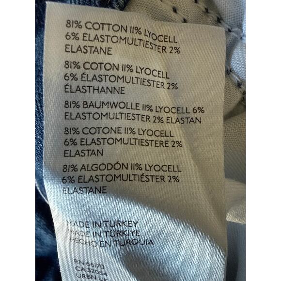 Pilcro The Skipper High Rise Wide Leg Jeans With Patch Pockets Women’s Size 30 - Picture 11 of 12